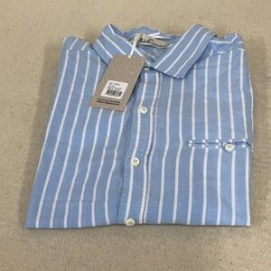 NWT men’s short sleeve button down polo shirt